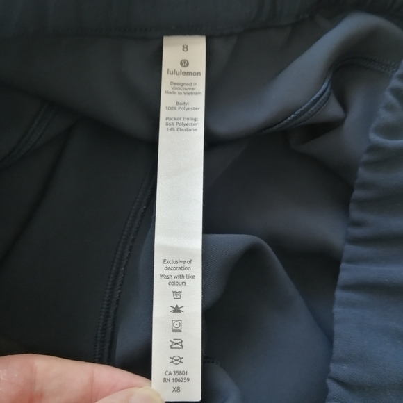 Lululemon On The Fly Pants Woven Track Stripe Navy And Black 8 - Picture 12 of 16